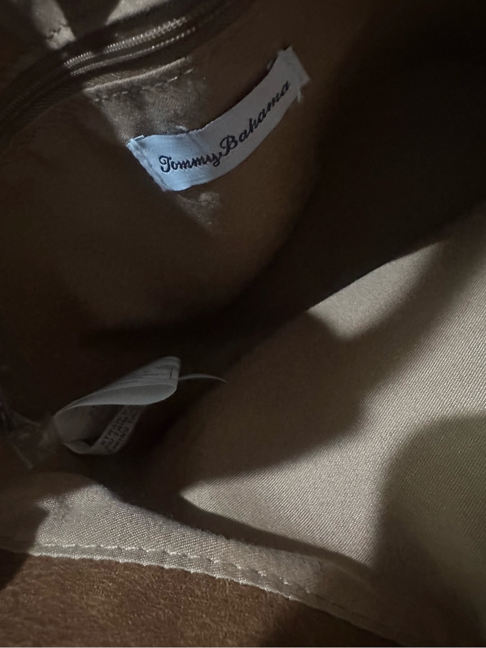 Tommy Bahama Tan and Brown Straw Bucket bag purse - Picture 6 of 9